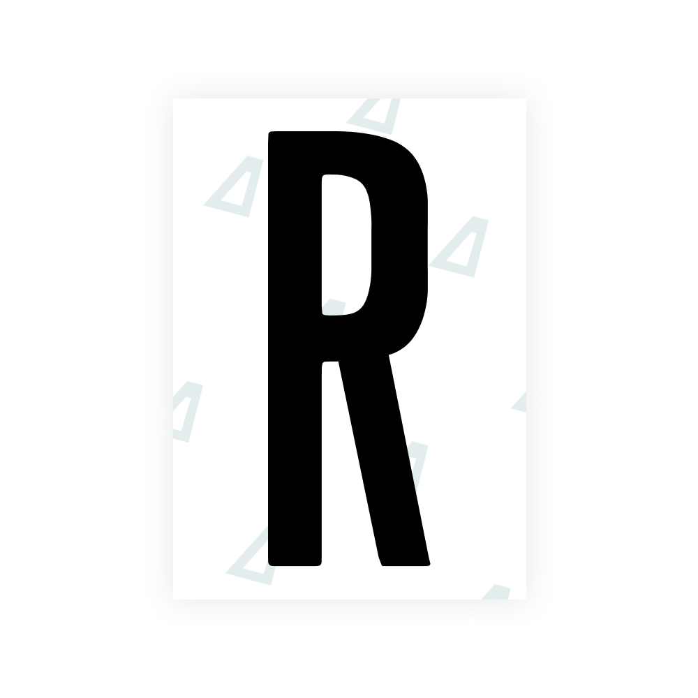 Alite Nanofilm for US (Ohio 2021) license plates - Symbol "R"