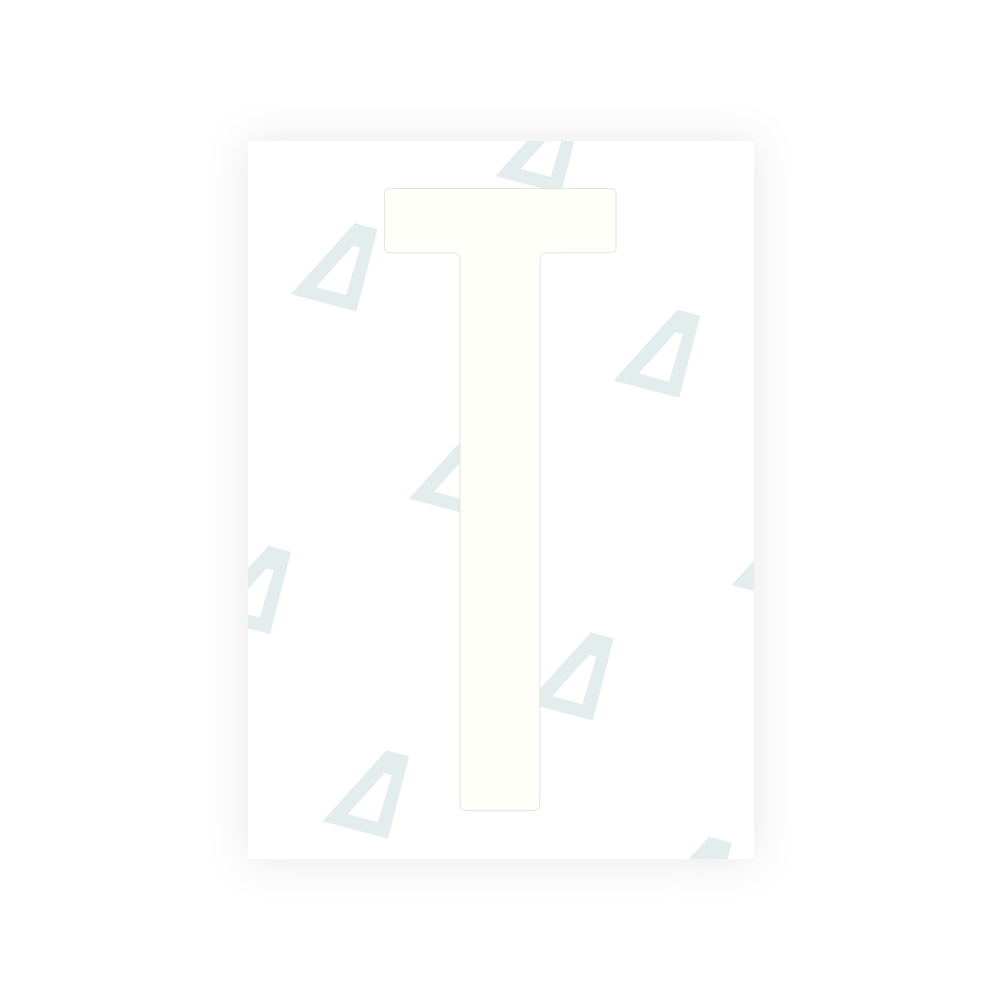 Alite Nanofilm for US (Ohio 2021) license plates - Symbol "T"