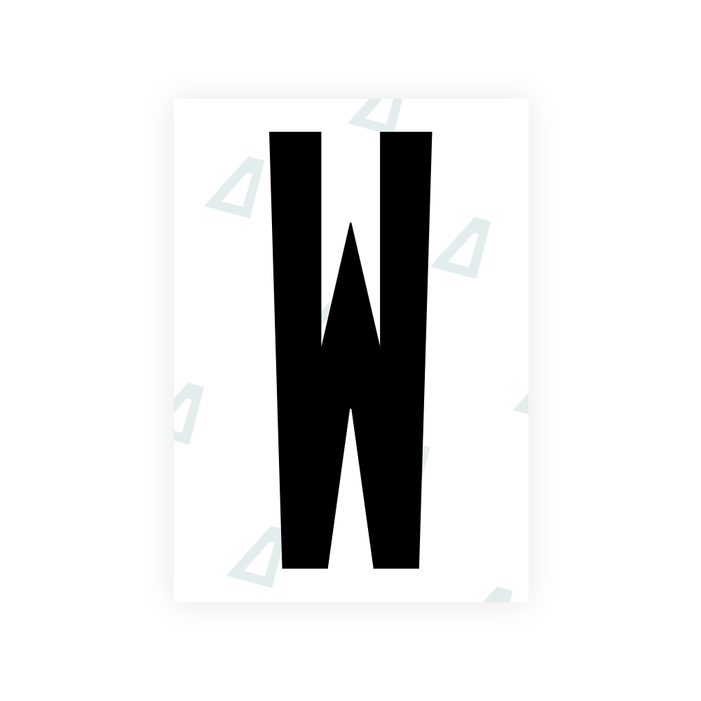 Alite Nanofilm for US (Ohio 2021) license plates - Symbol "W"
