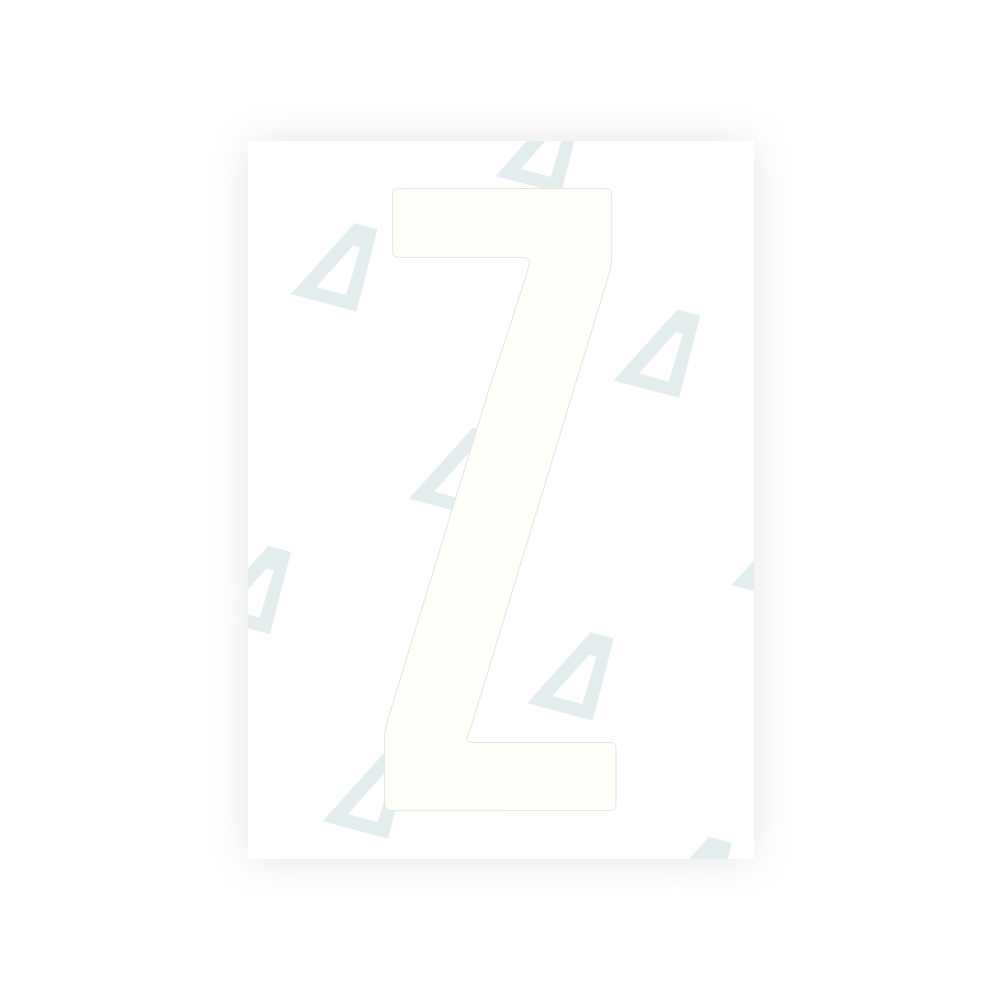 Alite Nanofilm for US (Ohio 2021) license plates - Symbol "Z"