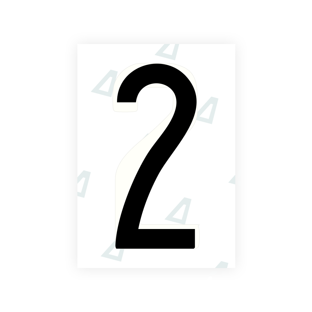 Alite Nanofilm for US (Oregon) license plates - Symbol "2"