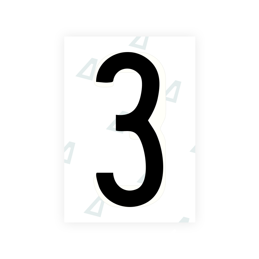 Alite Nanofilm for US (Oregon) license plates - Symbol "3"