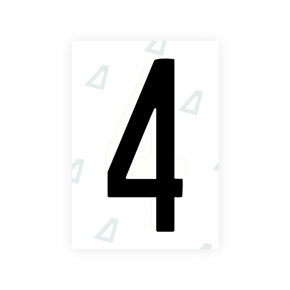 Alite Nanofilm for US (Oregon) license plates - Symbol "4"