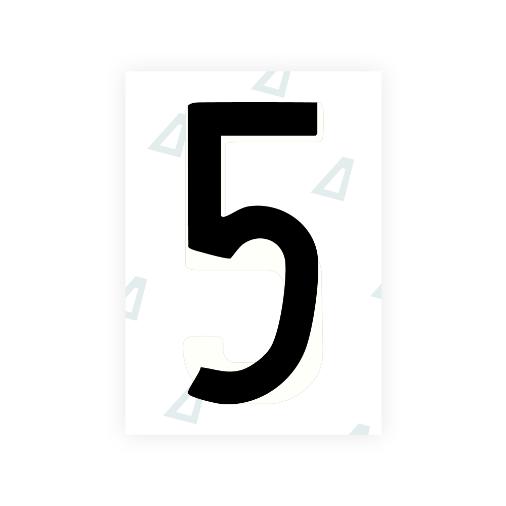 Alite Nanofilm for US (Oregon) license plates - Symbol "5"