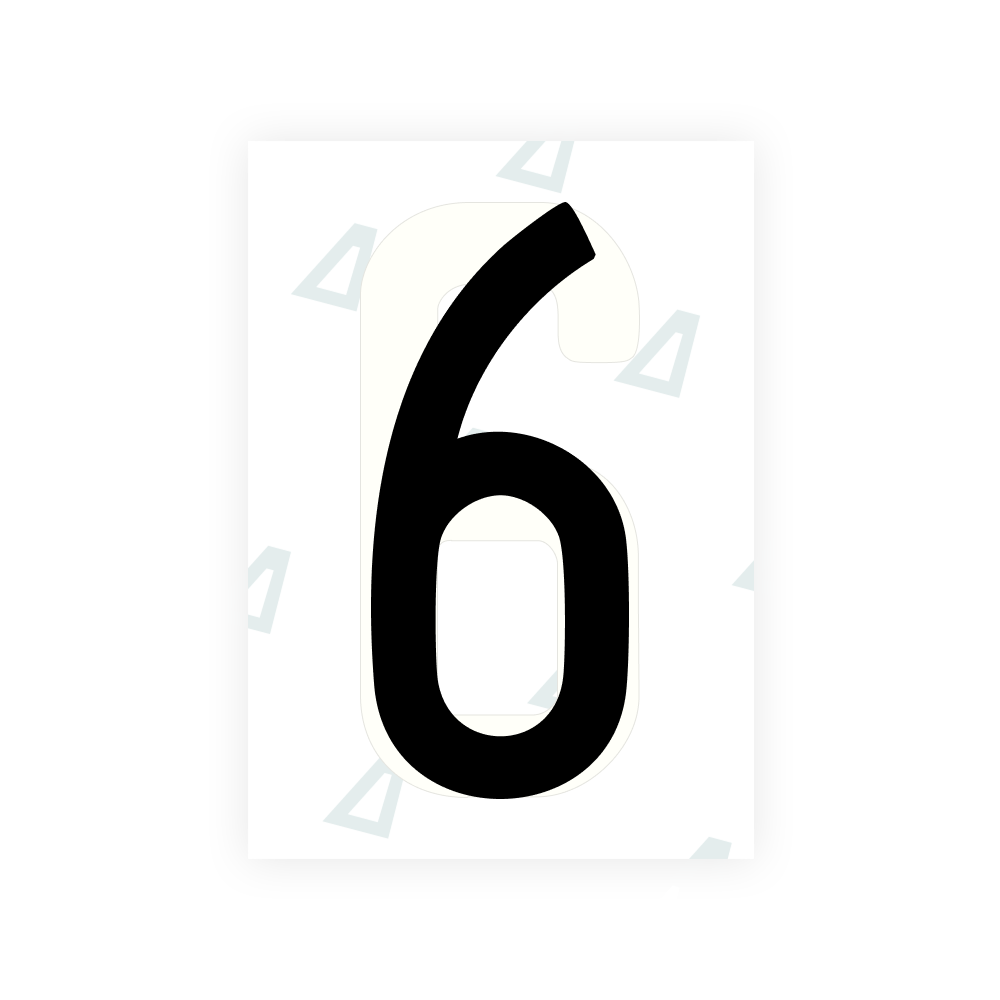 Alite Nanofilm for US (Oregon) license plates - Symbol "6"
