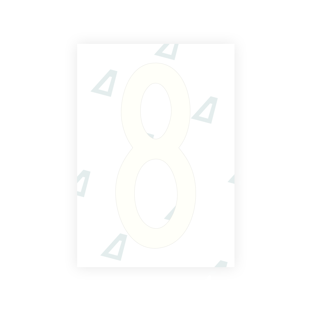 Alite Nanofilm for US (Oregon) license plates - Symbol "8"