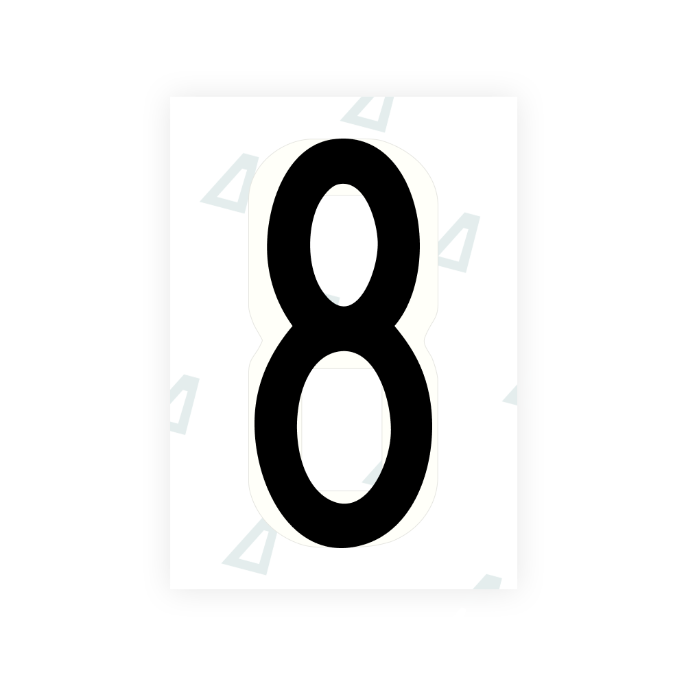 Alite Nanofilm for US (Oregon) license plates - Symbol "8"