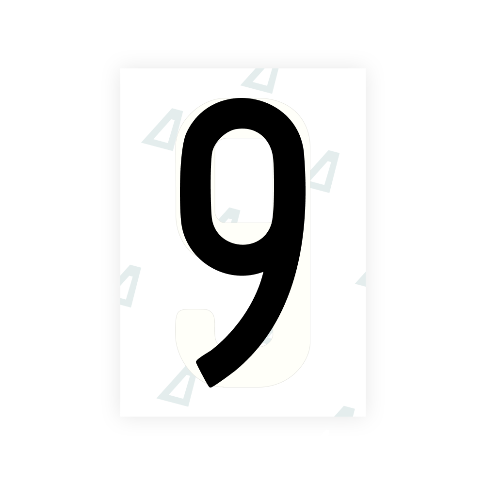 Alite Nanofilm for US (Oregon) license plates - Symbol "9"