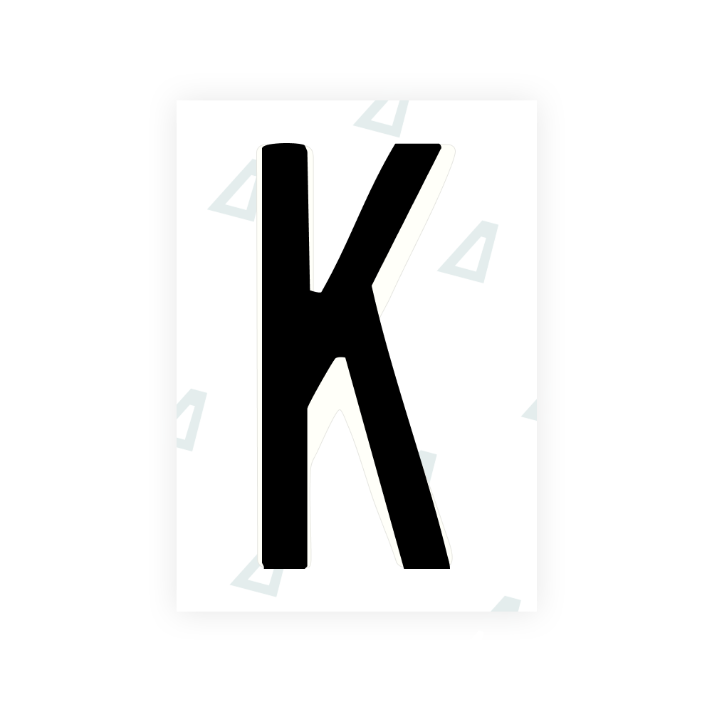 Alite Nanofilm for US (Oregon) license plates - Symbol "K"