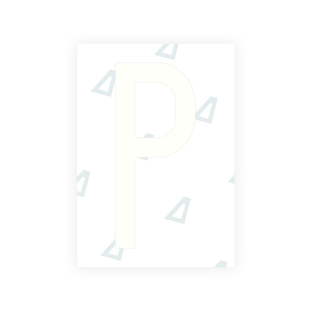 Alite Nanofilm for US (Oregon) license plates - Symbol "P"