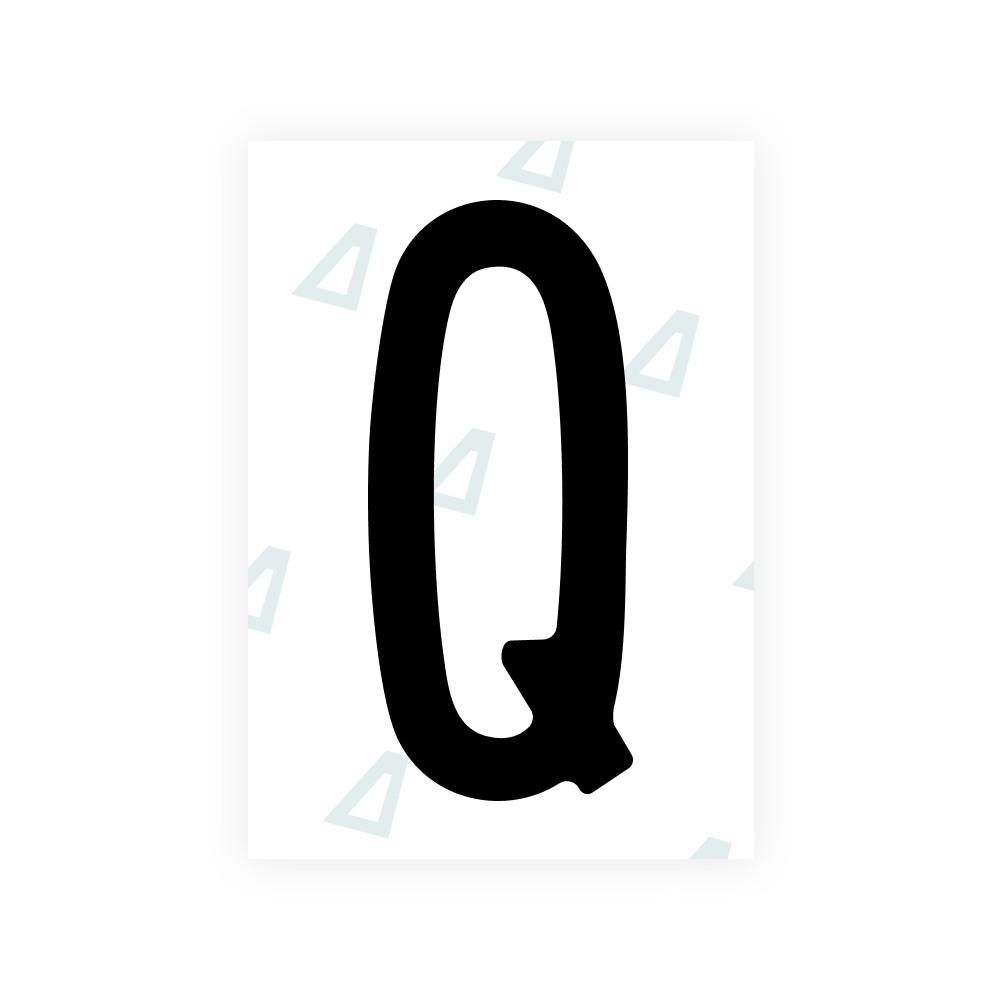 Alite Nanofilm for US (Oregon) license plates - Symbol "Q"