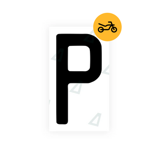 Alite Nanofilm for Switzerland Moto license plates - Symbol "P" - Alite