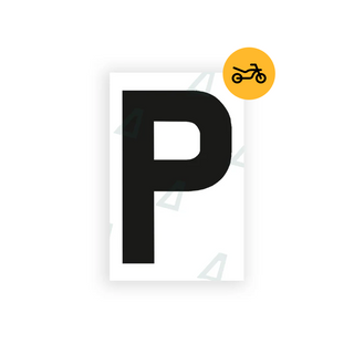 Alite Nanofilm for United Kingdom Moto license plates - Symbol "P" - Alite