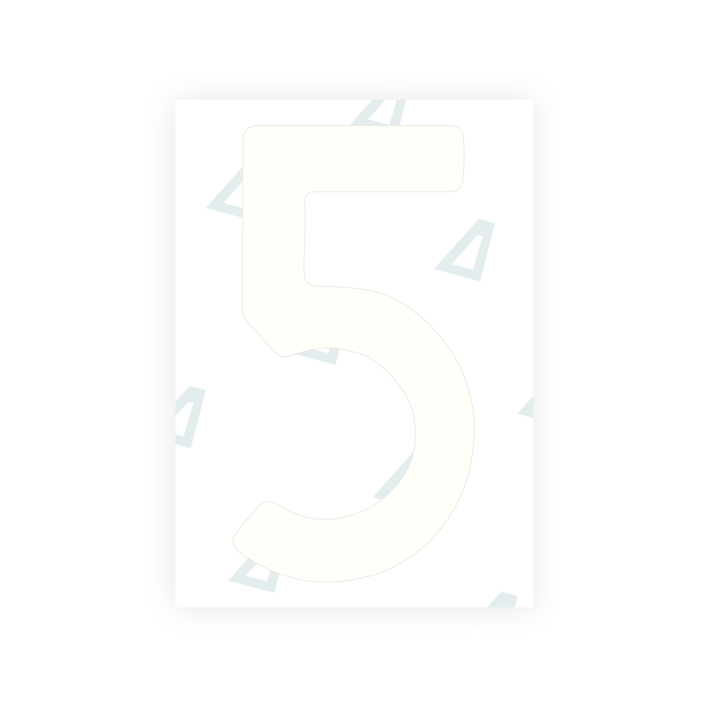 Alite Nanofilm für polnische Kfz-Kennzeichen - Symbol "5"