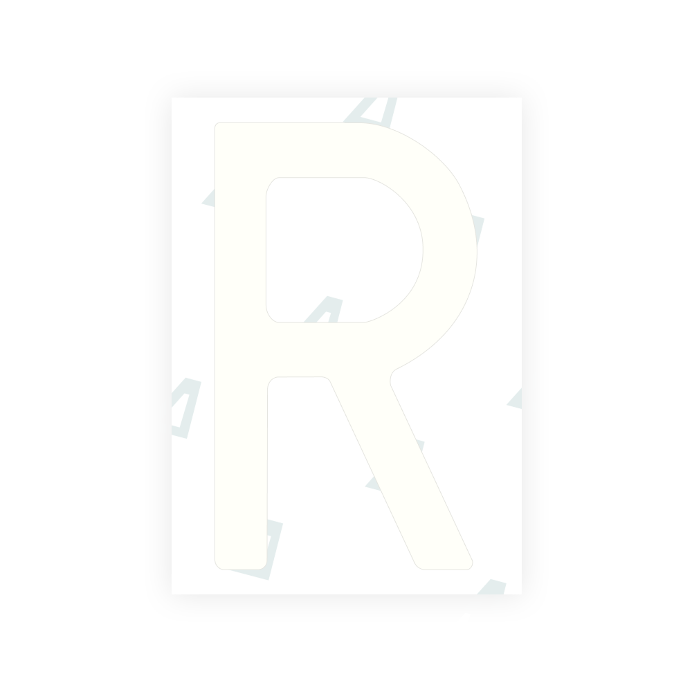 Alite Nanofilm für polnische Kfz-Kennzeichen - Symbol "R"