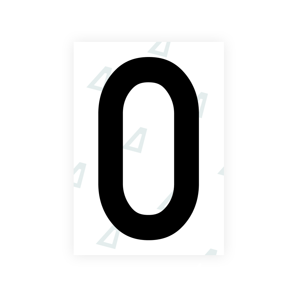Alite Nanofilm for Poland (Wide) license plates - Symbol "0"