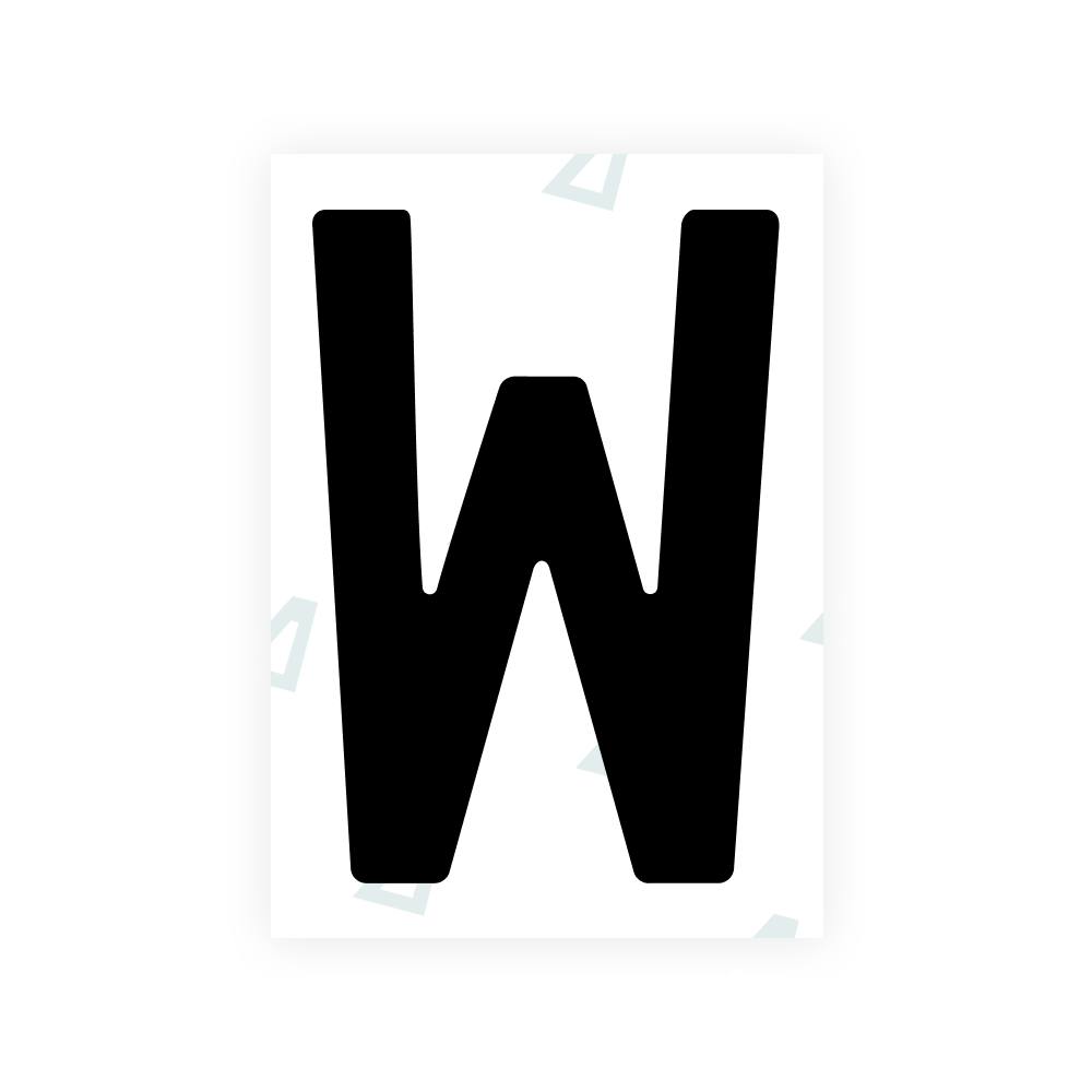 Alite Nanofilm for Poland (Wide) license plates - Symbol "W"