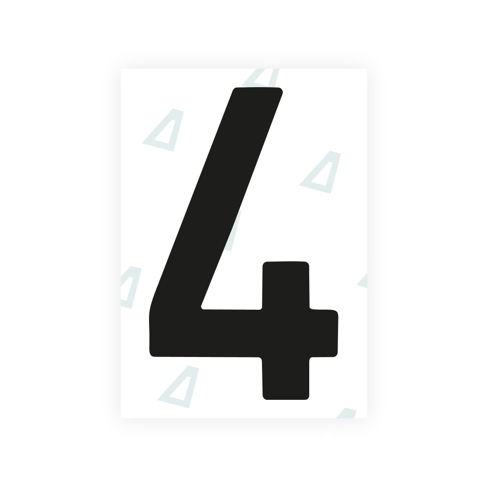 Alite Nanofilm pour plaques d'immatriculation portugaises - Symbole "4"