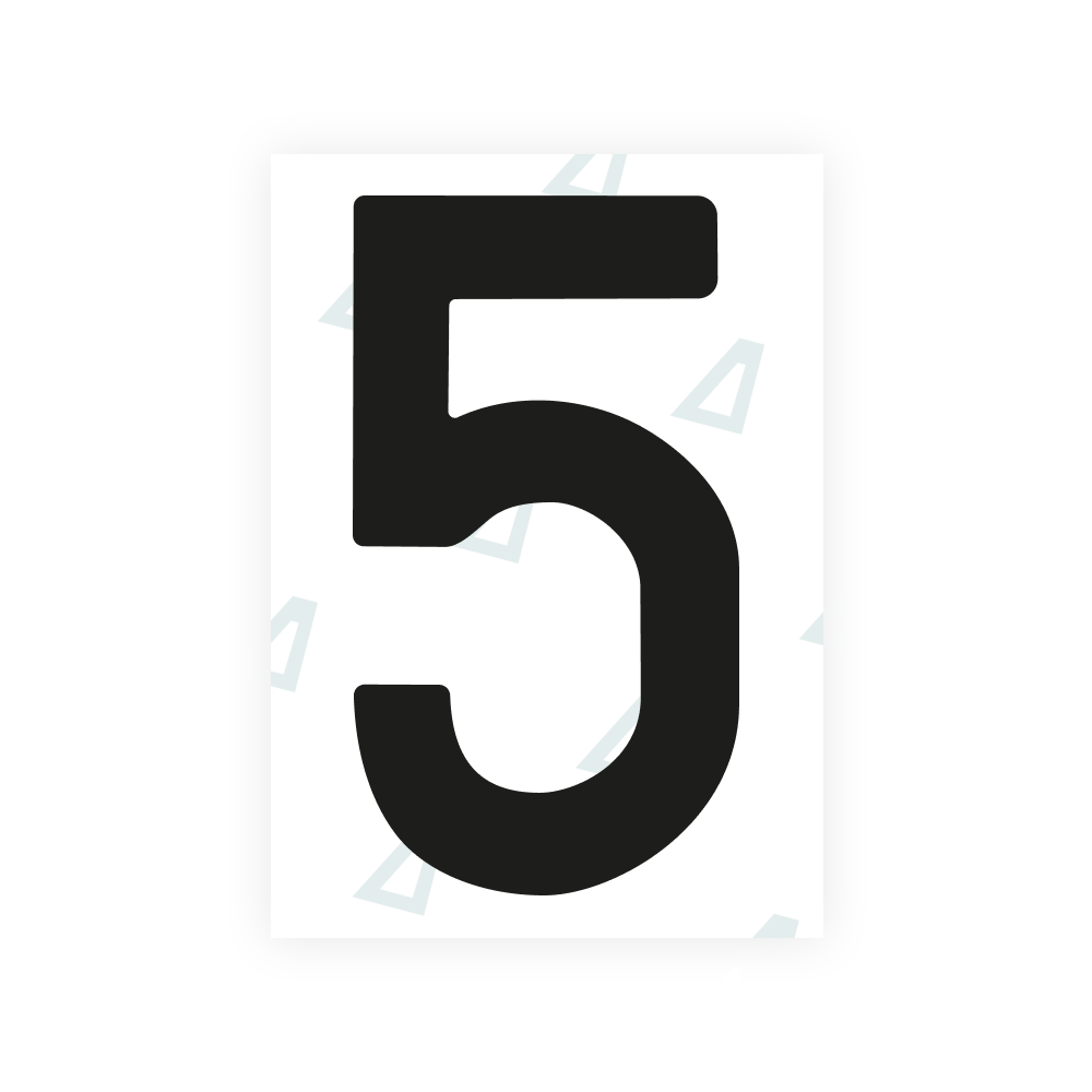 Alite Nanofilm für portugiesische Nummernschilder - Symbol "5"