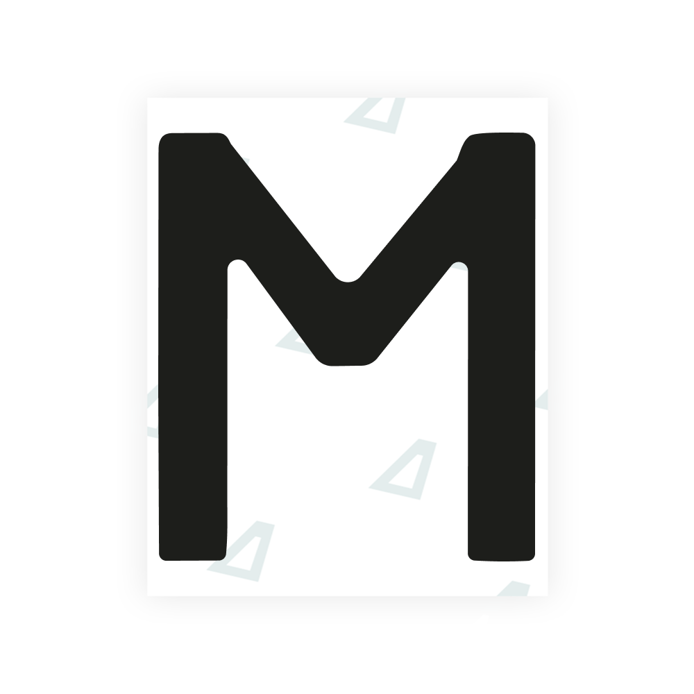 Alite Nanofilm for Portugal license plates - Symbol "M"