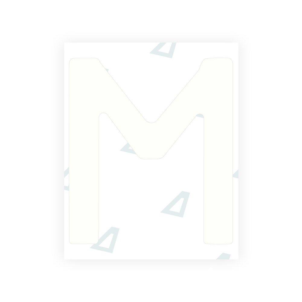 Alite Nanofilm for Portugal license plates - Symbol "M"