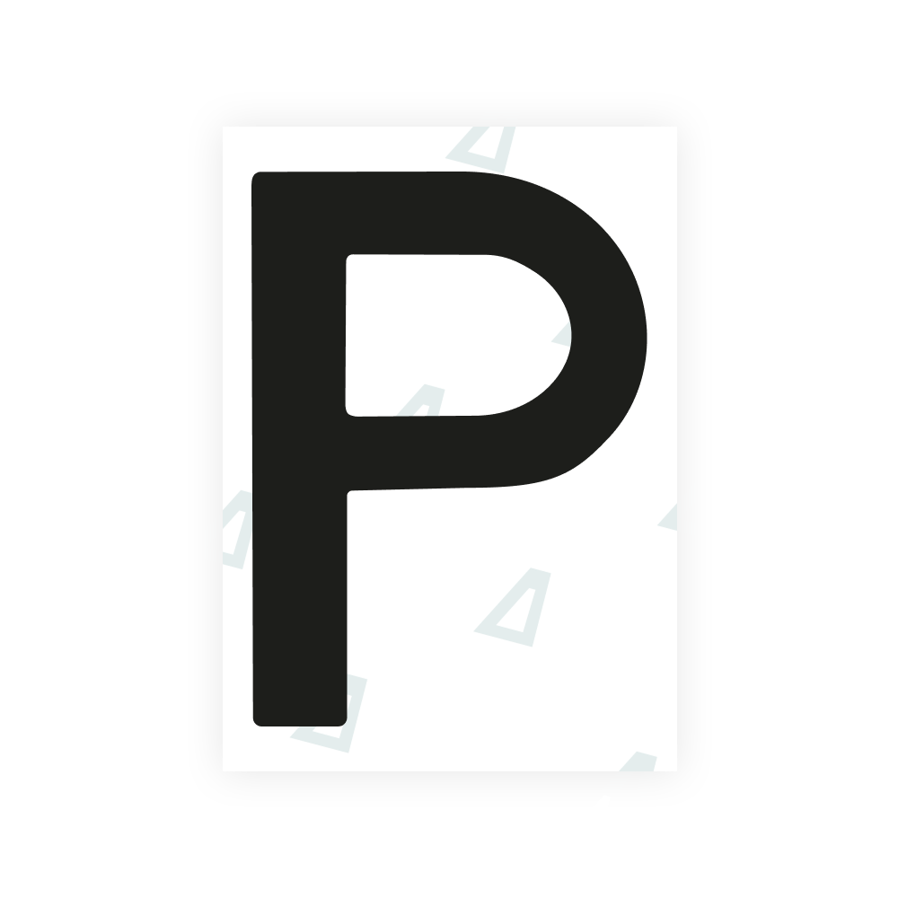 Alite Nanofilm per targhe portoghesi - Simbolo "P"