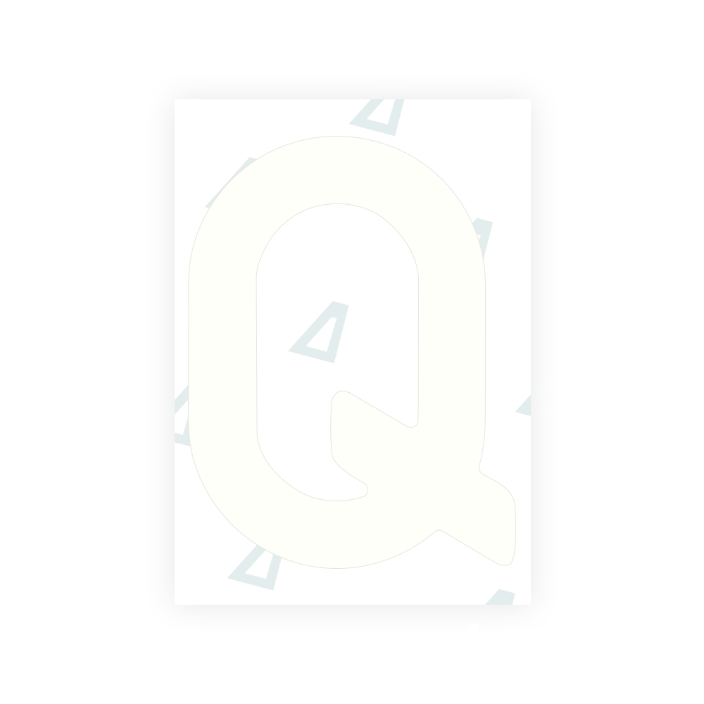 Alite Nanofilm pour plaques d'immatriculation du Portugal - Symbole "Q"