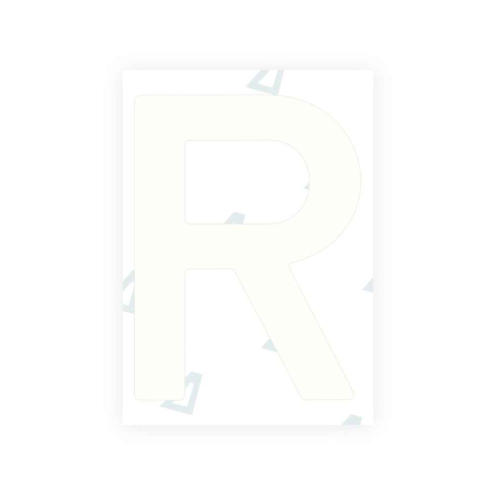 Alite Nanofilm für portugiesische Nummernschilder - Symbol "R"