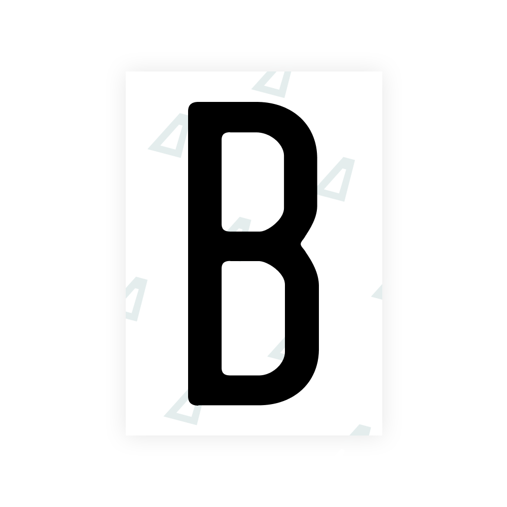 Alite Nanofilm pour plaques d'immatriculation américaines (Rhode Island - en relief) - Symbole « B »