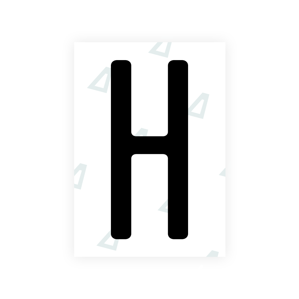 Alite Nanofilm per targhe statunitensi (Rhode Island - in rilievo) - Simbolo "H"