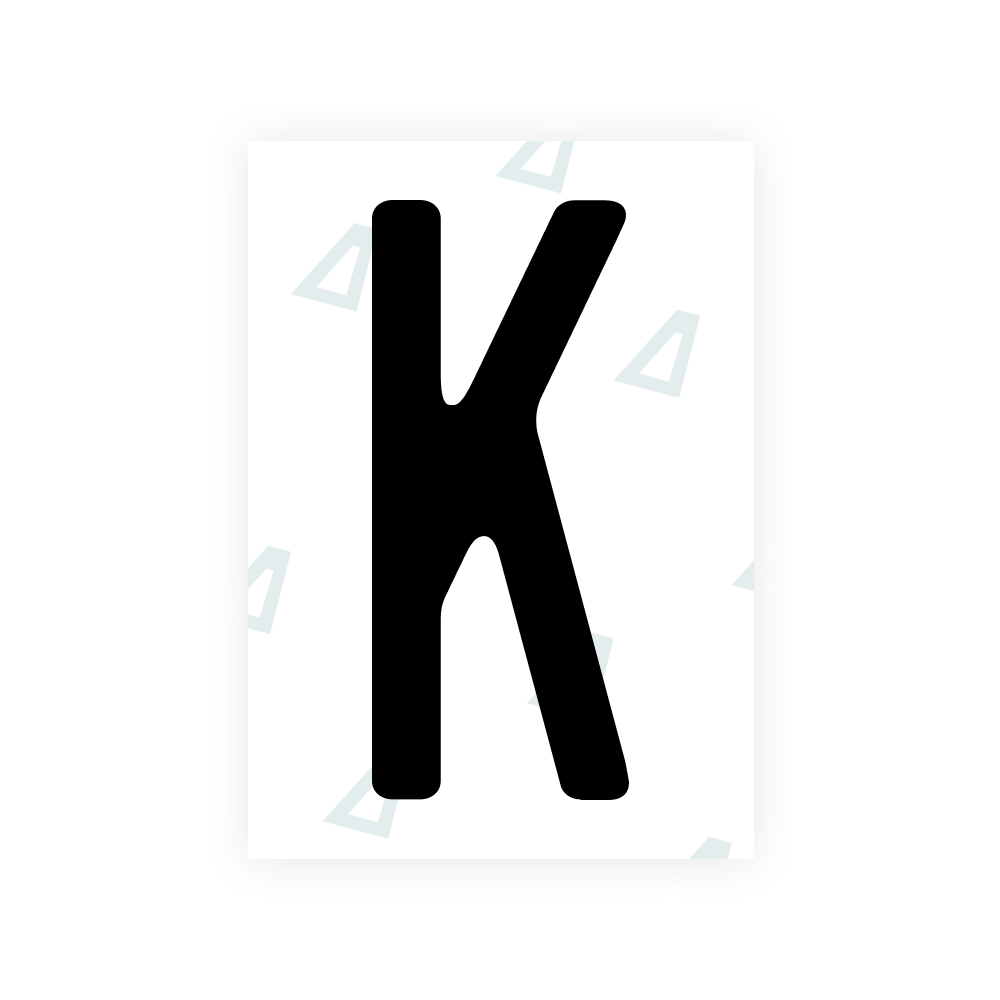 Alite Nanofilm für US-amerikanische (Rhode Island - geprägte) Kfz-Kennzeichen - Symbol "K"