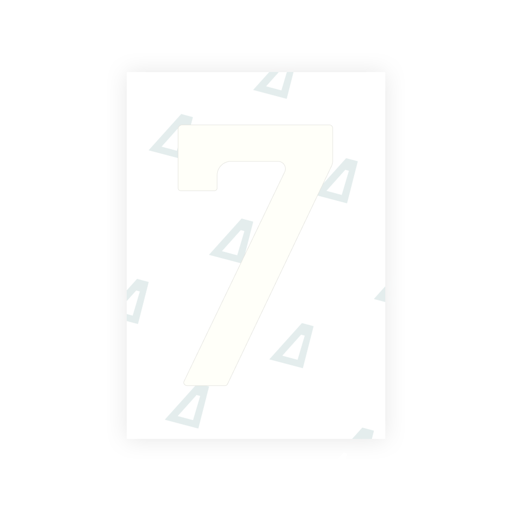 Alite Nanofilm for Romania number plates - Symbol "7"