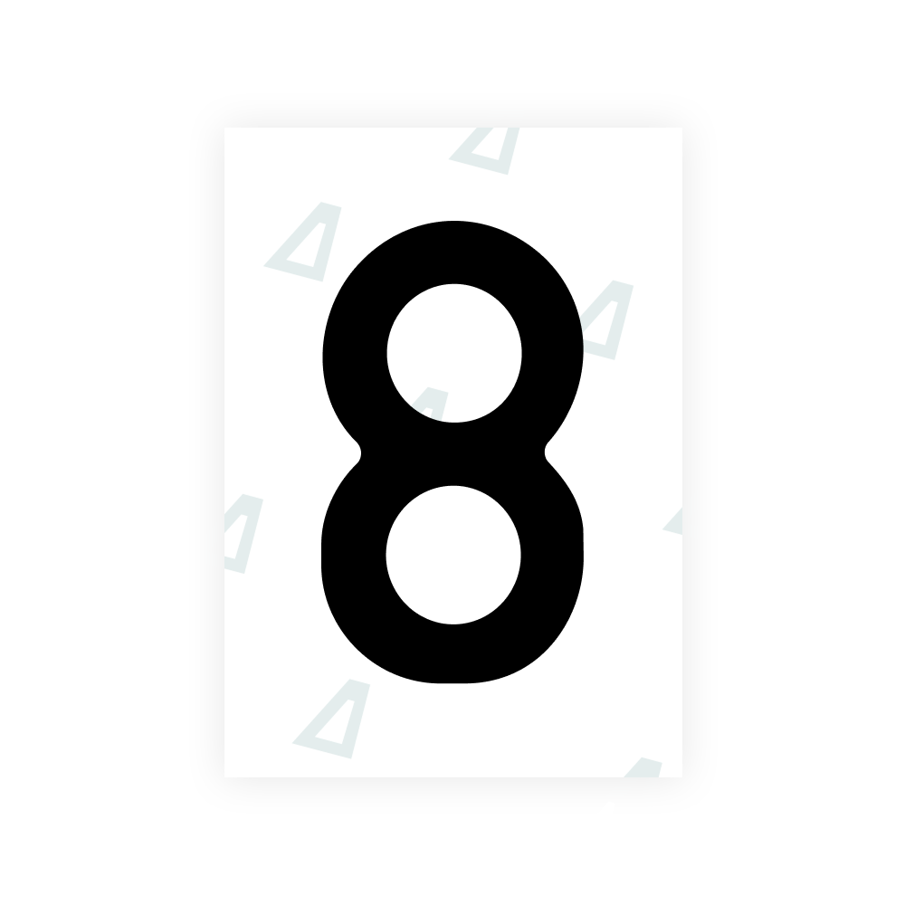 Alite Nanofilm for Romania number plates - Symbol "8"