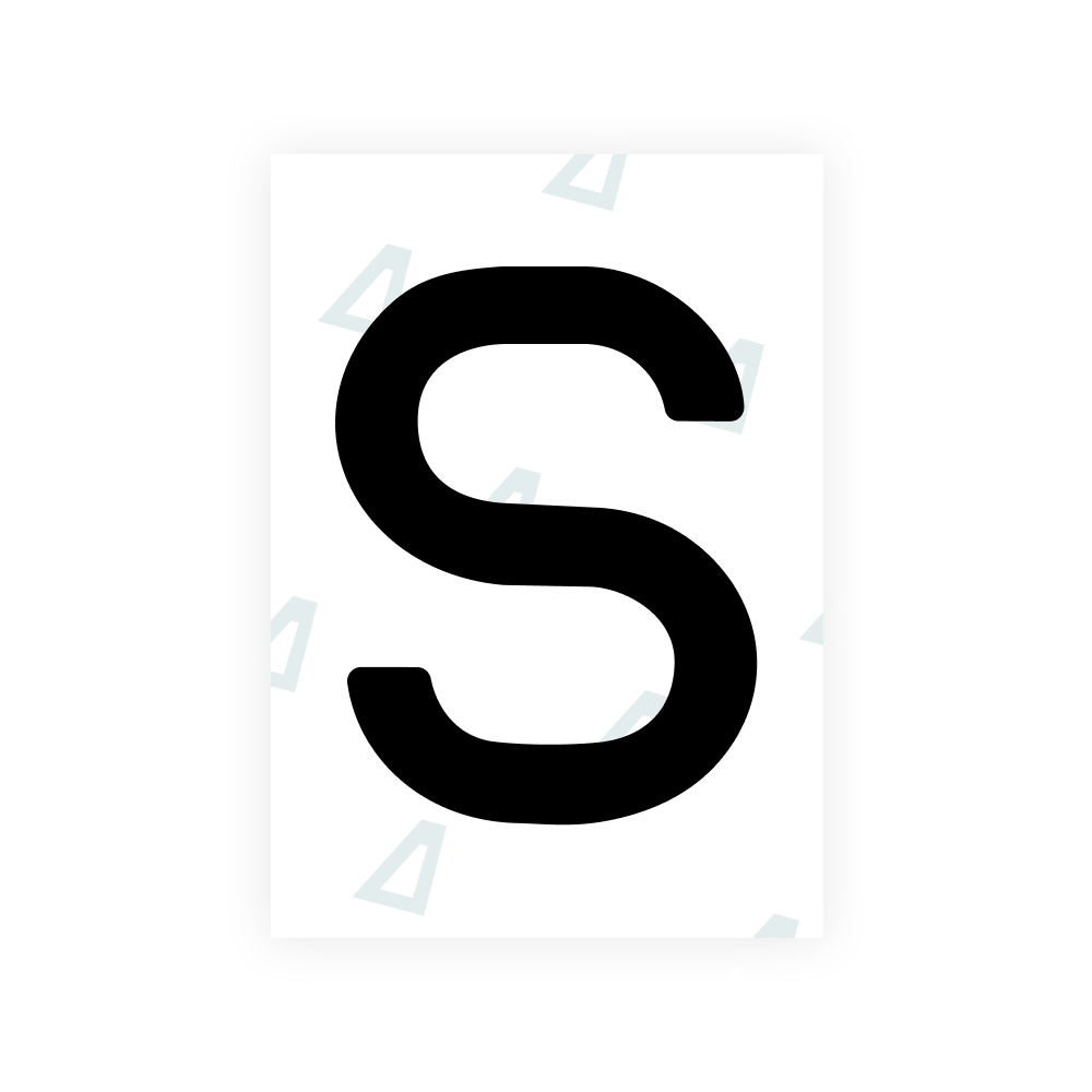 Alite Nanofilm for Romania number plates - Symbol "S"