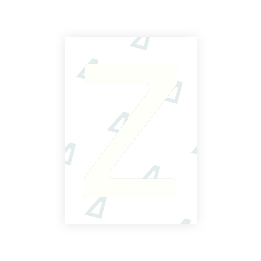 Alite Nanofilm for Romania number plates - Symbol "Z"