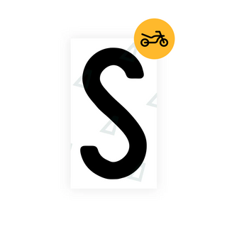 Alite Nanofilm for Switzerland Moto license plates - Symbol "S" - Alite