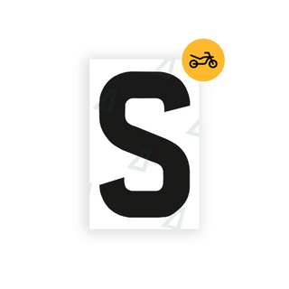 Alite Nanofilm for United Kingdom Moto license plates - Symbol "S" - Alite