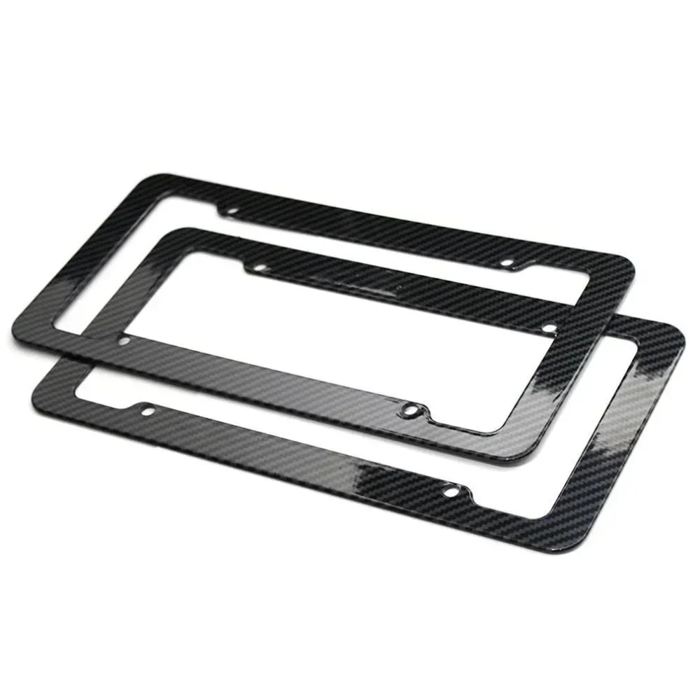 License plate frame Stainless Steel for USA (Carbon) 2pcs