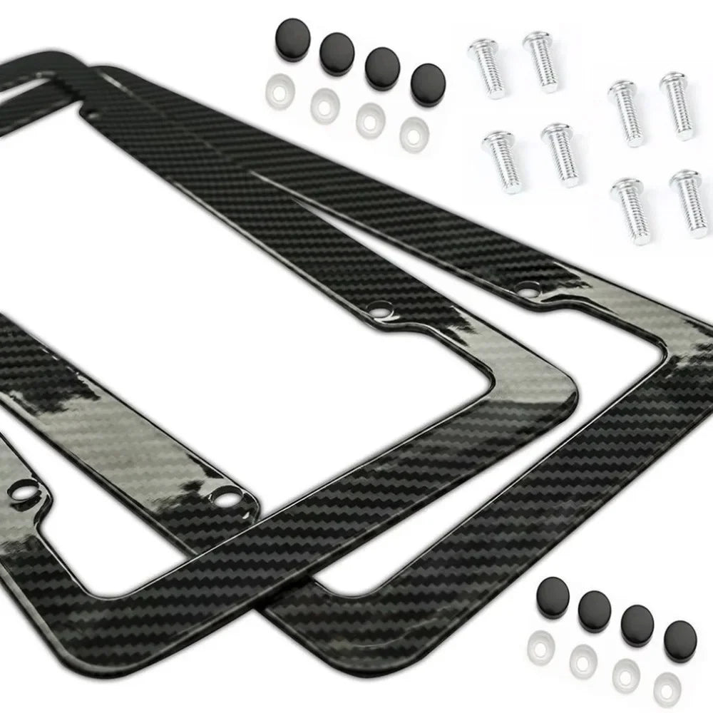 License plate frame for USA (Carbon) 1pc