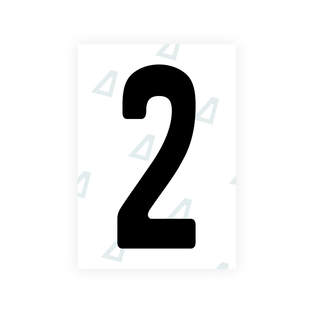 Alite Nanofilm for Angola license plates - Symbol "2"