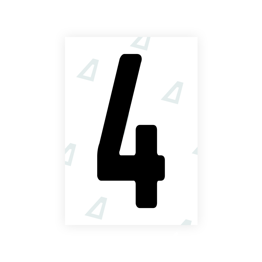 Alite Nanofilm for Angola license plates - Symbol "4"