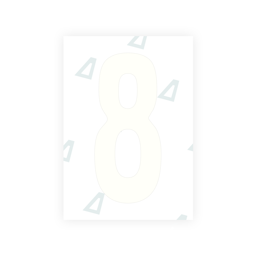 Alite Nanofilm for Angola license plates - Symbol "8"