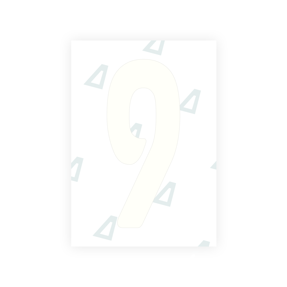 Alite Nanofilm for Angola license plates - Symbol "9"