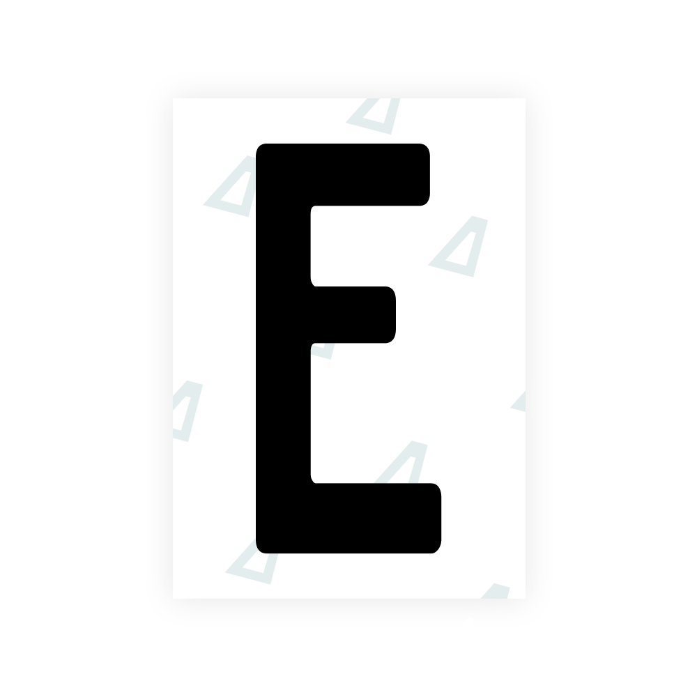 Alite Nanofilm for South Africa license plates - Symbol "E"