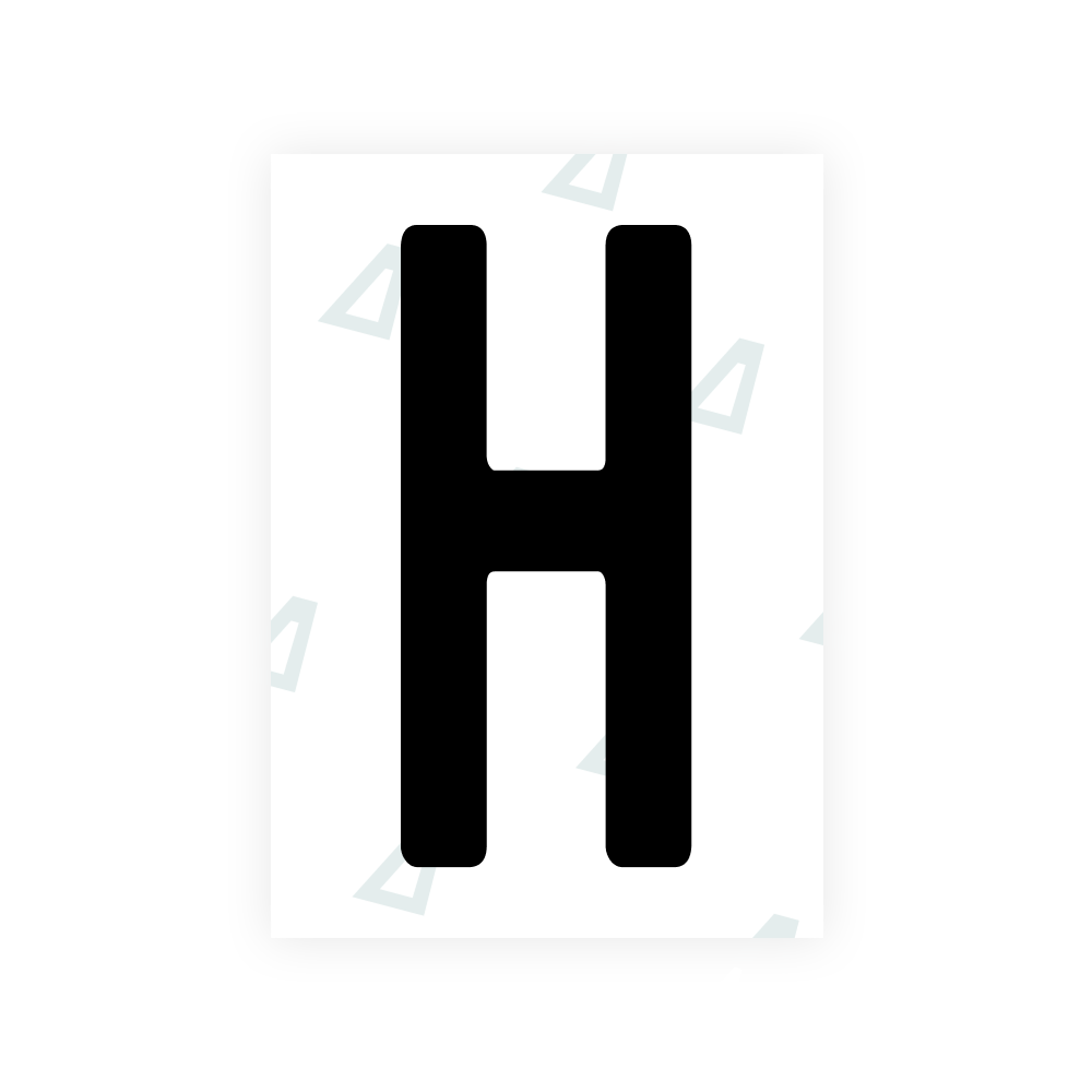 Alite Nanofilm for South Africa license plates - Symbol "H"