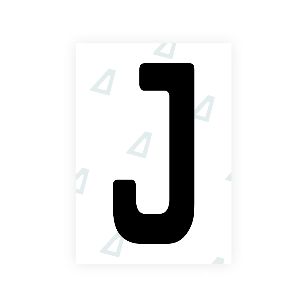 Alite Nanofilm for South Africa license plates - Symbol "J"