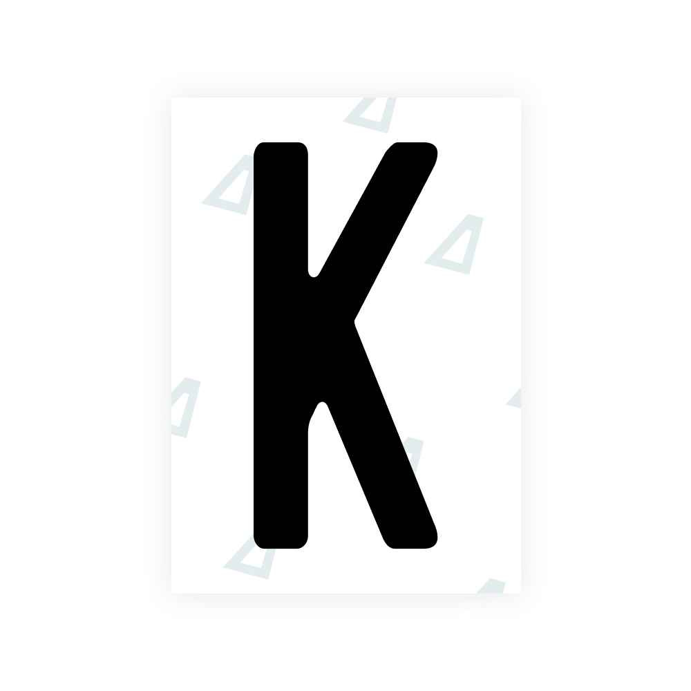 Alite Nanofilm for Angola license plates - Symbol "K"