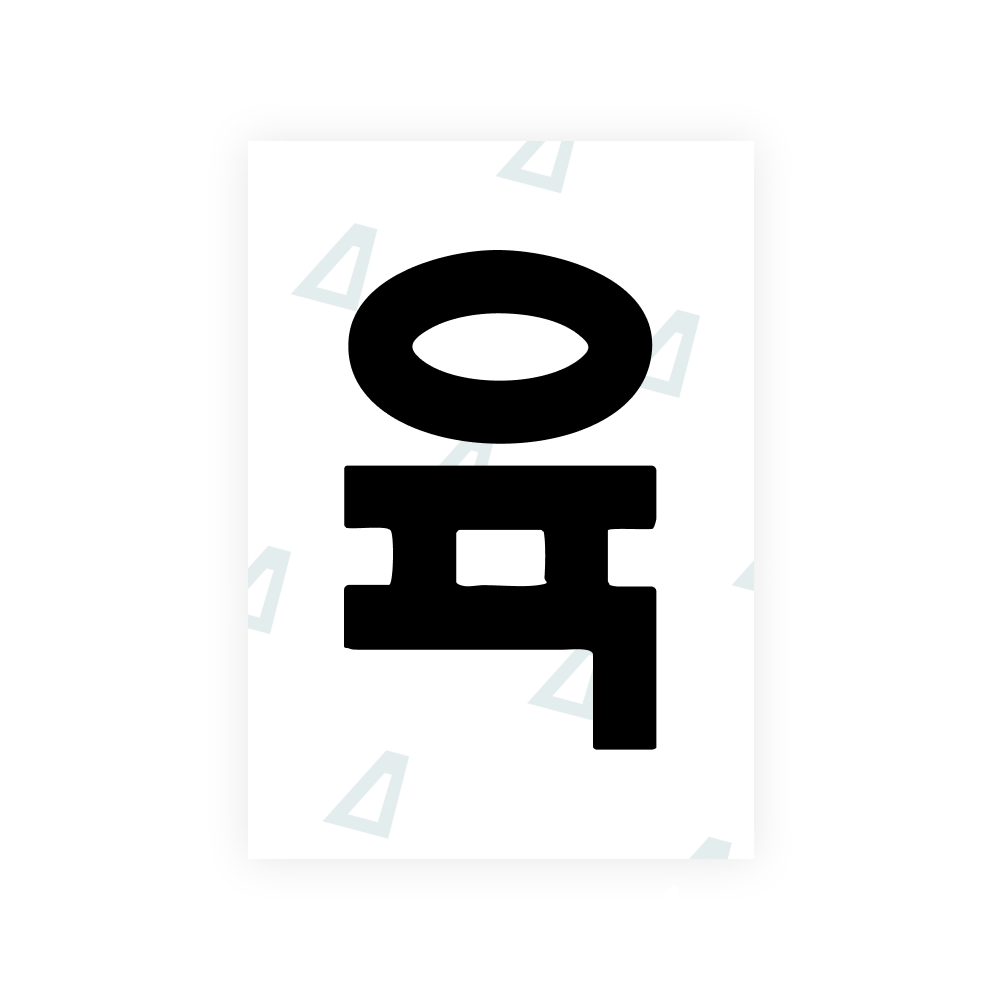 Alite Nanofilm für südkoreanische Kfz-Kennzeichen - Symbol "육"