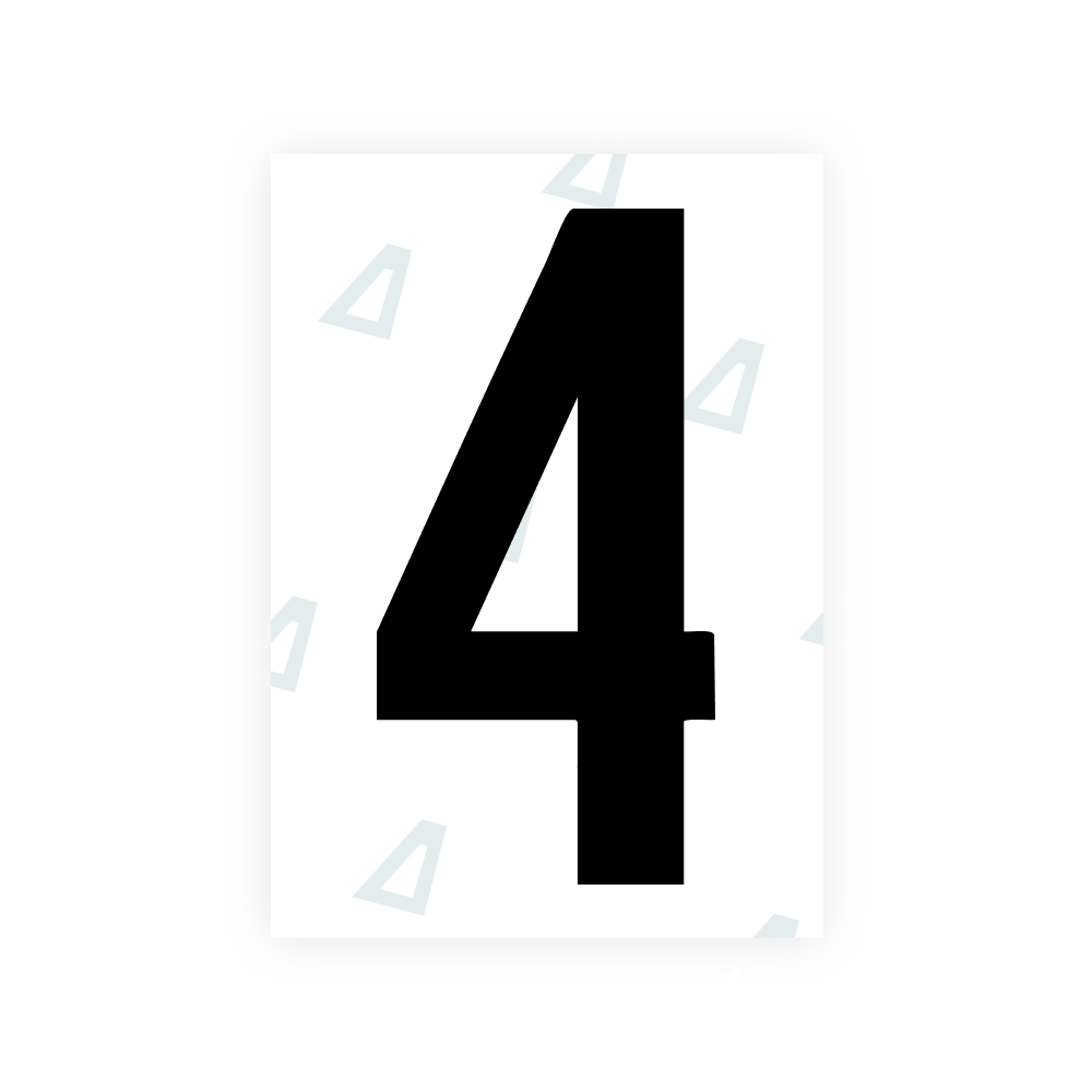 Alite Nanofilm pour plaques d'immatriculation américaines (Dakota du Sud) - Symbole « 4 »