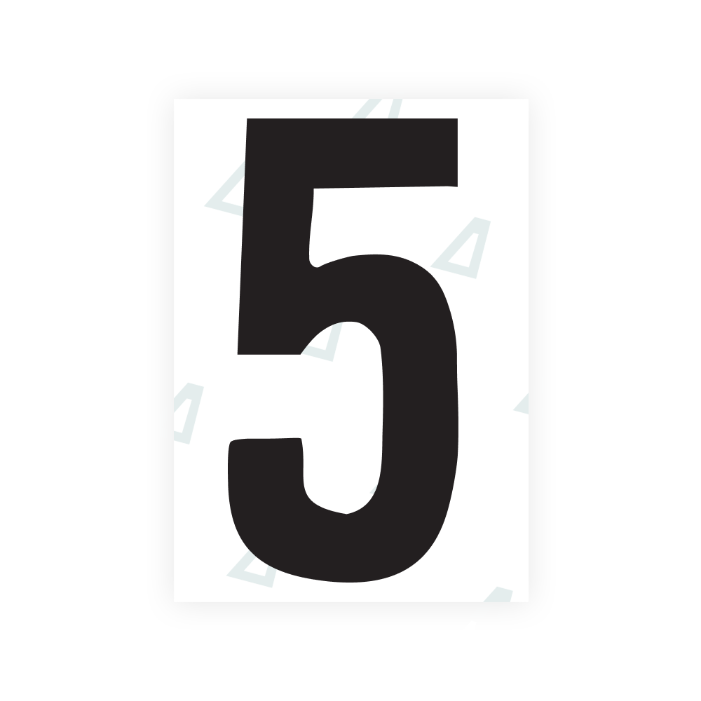 Alite Nanofilm for US (South Dakota) license plates - Symbol "5"